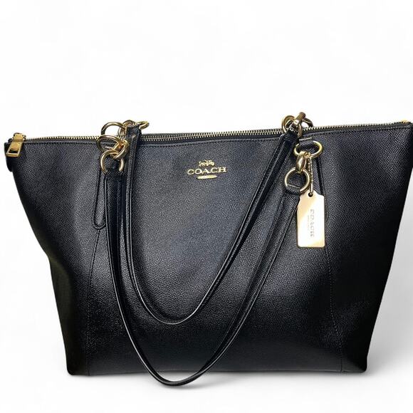 Coach Ava Tote in Black Crossgrain Leather Gold hardware - Picture 6 of 13